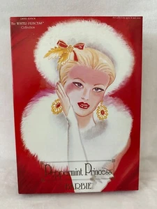 NEW 1994 Mattel Barbie Peppermint Princess Doll Sealed Winter Collection - Picture 1 of 11