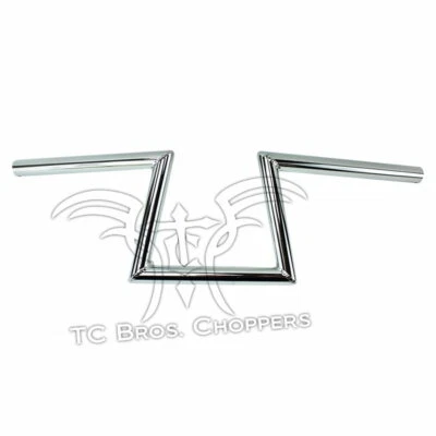 Manillar TC Bros. 1" inclinado Z cromo con hoyuelos sportster dyna chopper bobber bars Foto 1 de 4