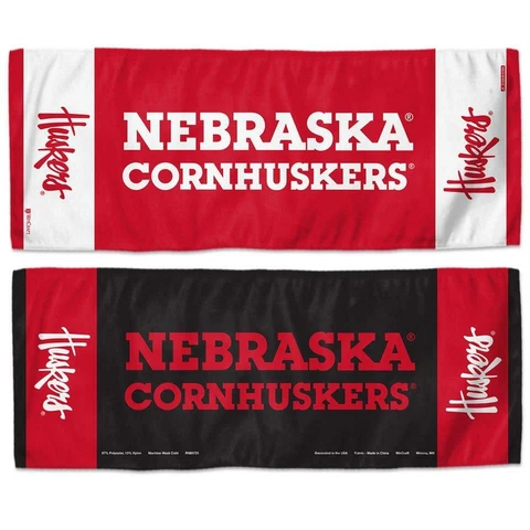 Nebraska Cornhuskers 12x30 Cooling Towel [NEW] NCAA Wrap Cold Cool Hot Cover