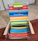 Tommy Bahama Back Pack Chair Capacity-250lb Reclines-5Position Hardwood Arm NWOT