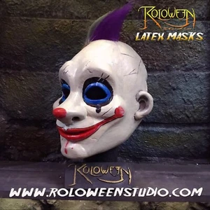 Grumpy Clown Latex Maske/ Robber Bank the Dark Knight/ Halloween/ Joker/ Cosplay - Bild 1 von 12