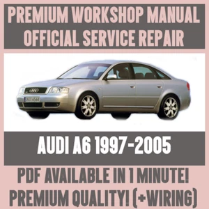 WORKSHOP MANUAL SERVICE & REPAIR GUIDE for AUDI A6 1997-2005 +WIRING - Picture 1 of 5