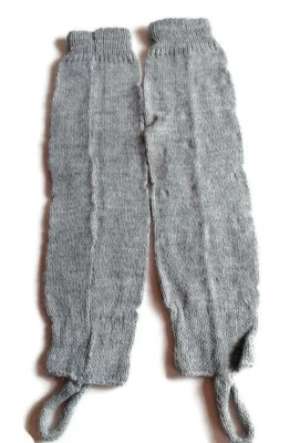 Aquecedores de pernas andinas - Malhas de lã feitas à mão - Imagem 1 de 4