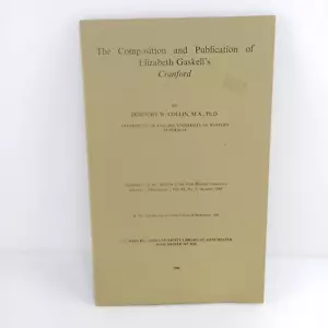 The Composition And Publication Of Elizabeth Gaskell's Cranford 1986 Collin - Picture 1 of 8