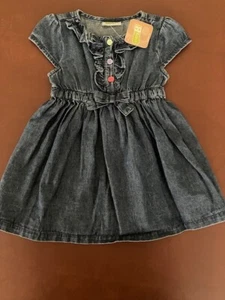 Crazy 8 Girls Size 18 to 24 month Denim Dress - Picture 1 of 5