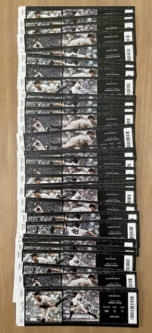 AARON JUDGE - 2018 MLB NEW YORK YANKEES COMPLETE SEASON FULL TICKETS - 83 TIX Cover
