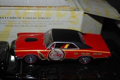 MATCHBOX 1967 PONTIAC GTO, COCA-COLA COLLECTION, MIB WITH COA, 1:43 SCALE - Image 1 of 4