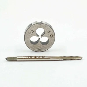 3-48 TPI Tap and Die Set HSS Right Hand Thread 3-48 UNC Tap + 3-48 UNC Die - Picture 1 of 6