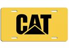 Caterpillar vanity aluminum license plate car truck SUV tag yellow