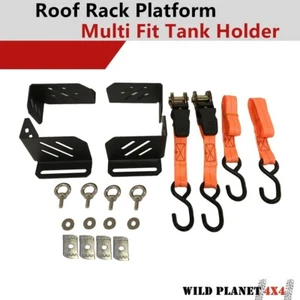 Roof Platform Jerry Can Holder Multi Fit Tank Tool box fits Rhino Rack other Cha - Picture 1 of 9