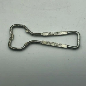 Duquesne Pilsner Silberdeckel Bier Werbung Flaschenöffner Vintage Metall Barware - Bild 1 von 11