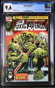 Marvel Comics The Toxic Avenger #1 4/91 1991 Troma Doug Moench Rod Ramos CGC 9,6 - Imagen 1 de 3