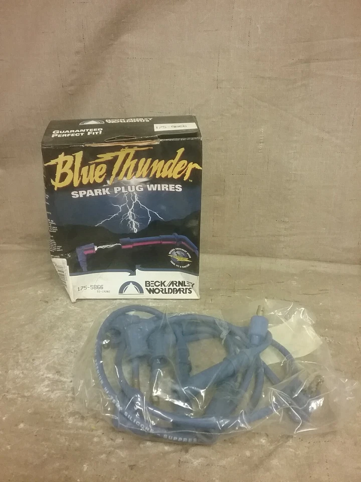 全新 Beck Arnley 蓝色点火火火花塞电线套装 175-5866 — 第 1/2 张图片