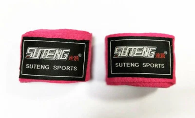 Vendajes de boxeo de algodón de 2,5 metros Muay Thai MMA arte marcial sanda envolturas de manos Foto 1 de 4