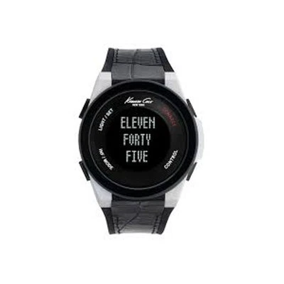 Kenneth Cole 10022809 New York Connect Digital Dial Silicone Strap Men's Watch - Image 1 of 4