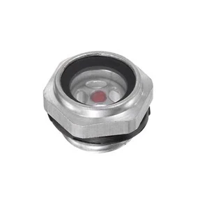 Air Compresseur Jauge Vision Verre 1/2" Mâle Fileté Aluminium Fenêtre - Picture 1 of 5