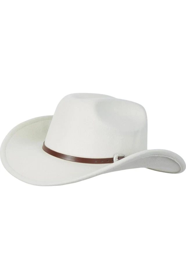 Vince Camuto Women's Felt Cowboy Hat Ivory - Image 1 of 1