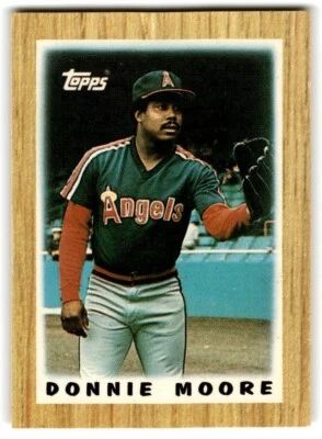 1987 Topps Major League Leaders Minis Donnie Moore California Angels #46 - Image 1 of 2