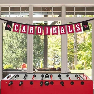 Banner Flags Arizona Cardinals On A String 8ft - Picture 1 of 4