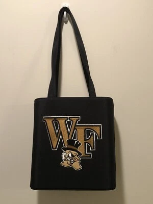 Bolso de mano Wake Forest (usado) Go Deacons!!! Sandol Living negra para dama de moda Foto 1 de 4