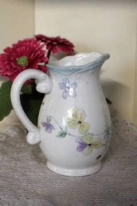 Pitcher Creamer 5 inch Vienna Floral by Pfaltzgraff Flowers and Ladybug Design - Picture 1 of 3