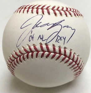 Jason Bay Firmado Oficial MLB Béisbol Piratas '04 NL ROY Mets AUTO Medias Rojas - Imagen 1 de 4