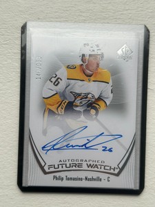 2021-22 SP Authentic Hockey Future Watch Auto Philip Tomasino /999