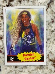 TOPPS WWE LIVING SET CARD KAYDEN CARTER #47 ONLINE EXCLUSIVE ERROR CARD - Picture 1 of 2
