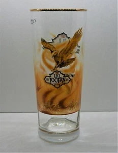 LAL TOOFAN INDIAN PREMIUM BEER PINT GLASS - GILDED RIM - NEW - Picture 1 of 4