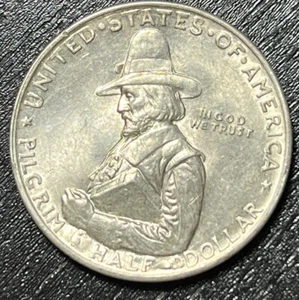 1920 Pilgrim Commemorative Half Dollar- Choice/Gem Brilliant Unc. - Picture 1 of 3