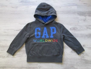 ❤ GAP Kids Worldwide Rainbow hoodie sweatshirt XS 4 5 cotton grey - Picture 1 of 24