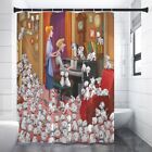 Famous! Roger Playing Piano Print Shower Curtain Bath Math Toilet Lid Cover Mat