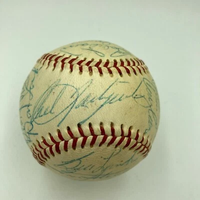 1969 Boston Red Sox Team Signed American League Baseball Carl Yastrzemski JSA  - Image 1 of 4