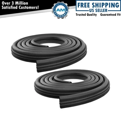 Door Weatherstrip Seal Body Mounted Front Pair Set for 99-04 Grand Cherokee New - Image 1 of 4