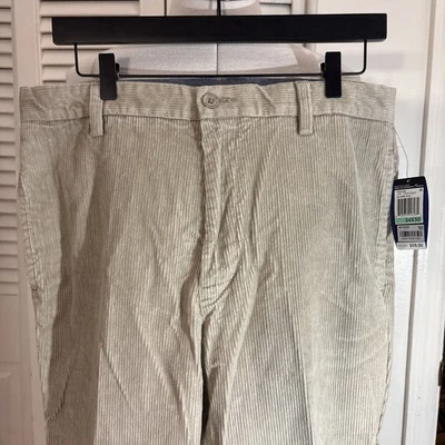 Pantalones de pana Nautica True caqui para hombre nuevos con etiquetas 34x30 Foto 1 de 4