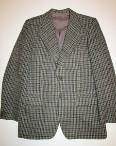 HARRIS TWEED MENS TOP QUALITY VERY WARM SCOTTISH WOOL JACKET MEDIUM VGC - Picture 1 of 4
