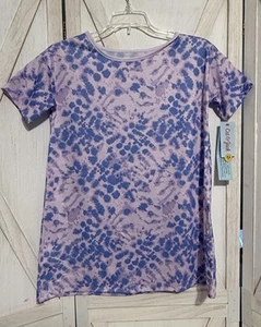 Cat & Jack Girls Purple Tye Dye Night Shirt Short Sleeve Nightgown XL (14) - Picture 1 of 6