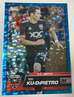 Ted Ku-DiPietro 2023 Topps MLS Blue Ice Foil 163 Rookie /25 - Image 1 of 4