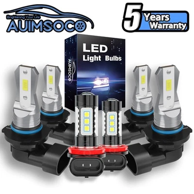 For Jeep Grand Cherokee 2012-2017 LED Headlight + Fog Light Bulbs Combo - Image 1 of 4