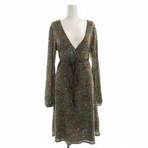 Vestido para mujer Max Co. gris de lana manga larga hasta la rodilla estampado integral - Imagen 1 de 6