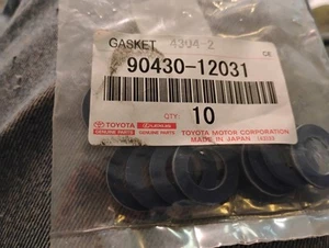 GENUINE OEM TOYOTA 4RUNNER TACOMA SIENNA RAV4 tC SUPRA FJ DRAIN PLUG GASKET SET - Bild 1 von 2