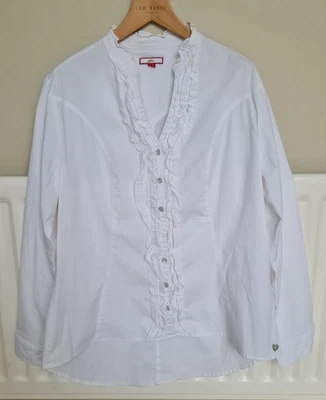 CAMISA MUJER BLANCA JOE MARRÓN TALLA 18 Foto 1 de 4