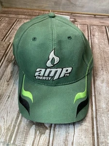 Dale Earnhardt Jr #88 Amp Energy Chase Strapback Adjustable Hat Cap NASCAR Green - Picture 1 of 7