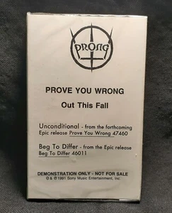 PRONG "Prove You Wrong" 1991 promo tape single sealed RARE pantera rob zombie - Picture 1 of 1