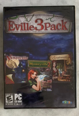 Eville Pack: Vampireville + Mysteryville2 + Pirateville - PC - Brand New, 2010 - Image 1 of 2
