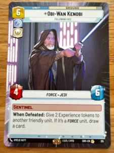 STAR WARS UNLIMITED TCG SPARK OF REBELLION: HYPERSPACE RARE: OBI-WAN KNEOBI - Picture 1 of 1
