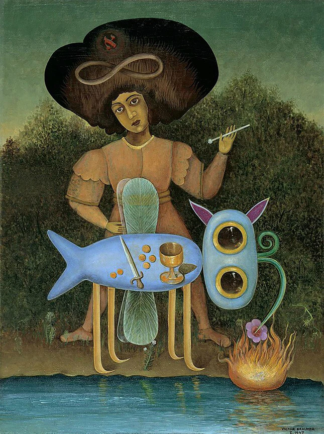 Victor Brauner : The Surrealist : 1947 : Archival Quality Art Print - Image 1 of 1