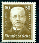 1927 Paul von Hindenburg,President of German Reich,406,50 Pf,CV€20/$25,MLH