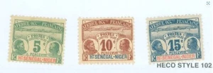 French West Africa #J1-J3 Mint Hinged (SCV=$21) - Picture 1 of 1