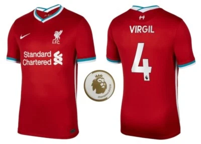 Trikot Nike FC Liverpool 2020-2021 Home Virgil van Dijk 4 I LFC PL Champions